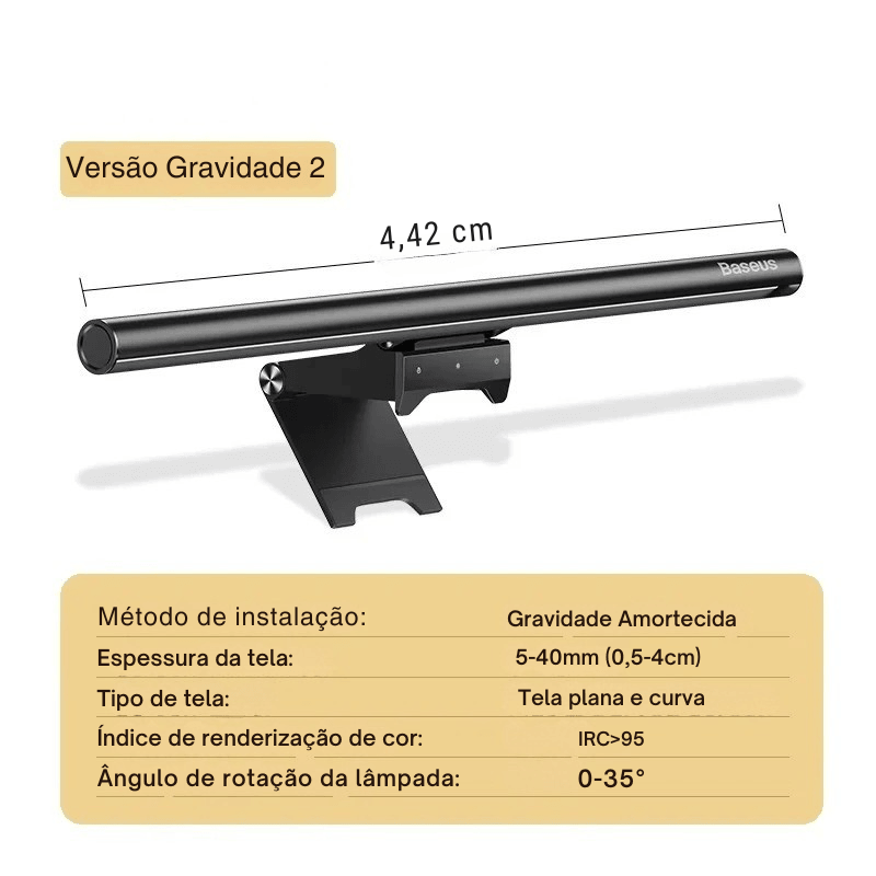 Transforme Seu Espaço de Estudo com Esta Luz de Monitor Inteligente – Mais Conforto, Menos Cansaço!