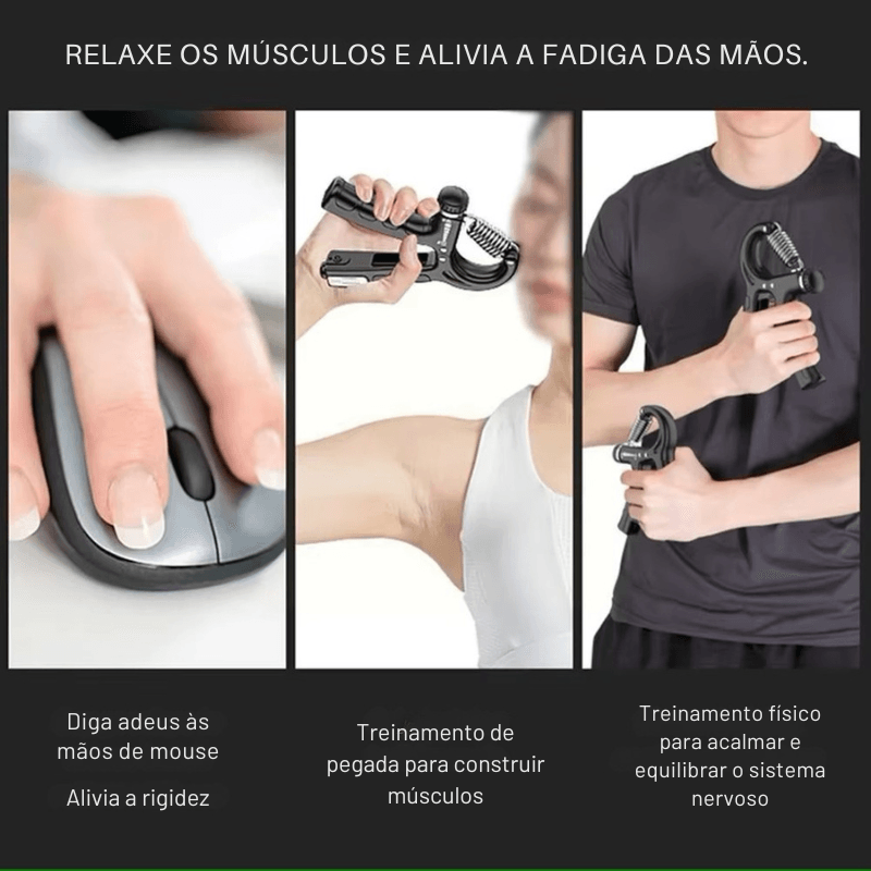 Kit de Fortalecimento para Mãos e Punhos – Ajustável e Resistente