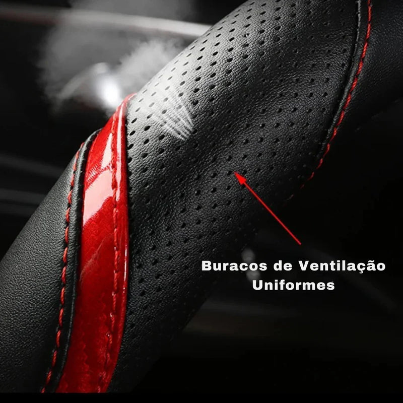 Transforme o Interior do Seu Peugeot com Estilo: Capa de Volante em Microfibra + Couro Premium para 3008, 4008 e 5008