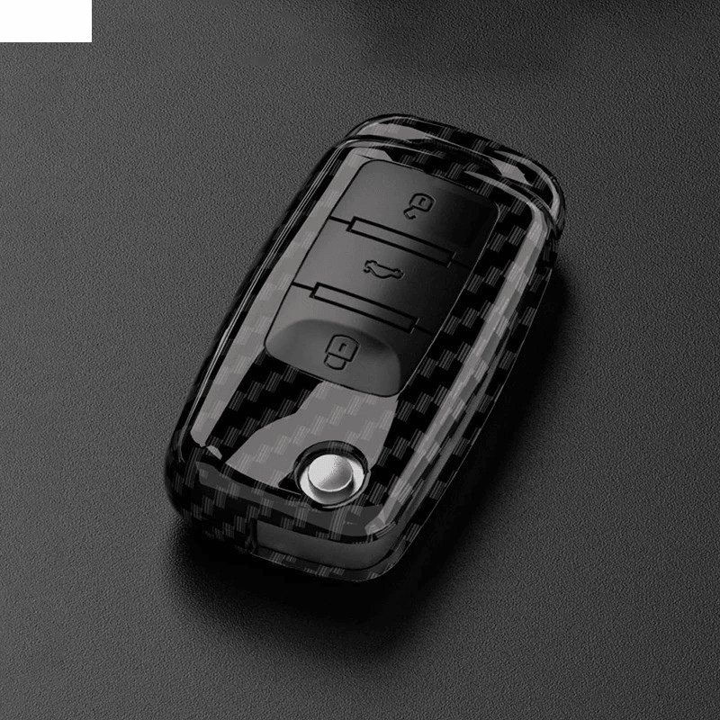 Capa de Chave com Acabamento Premium em Fibra de Carbono – O Detalhe Que Faltava no Seu Volkswagen!