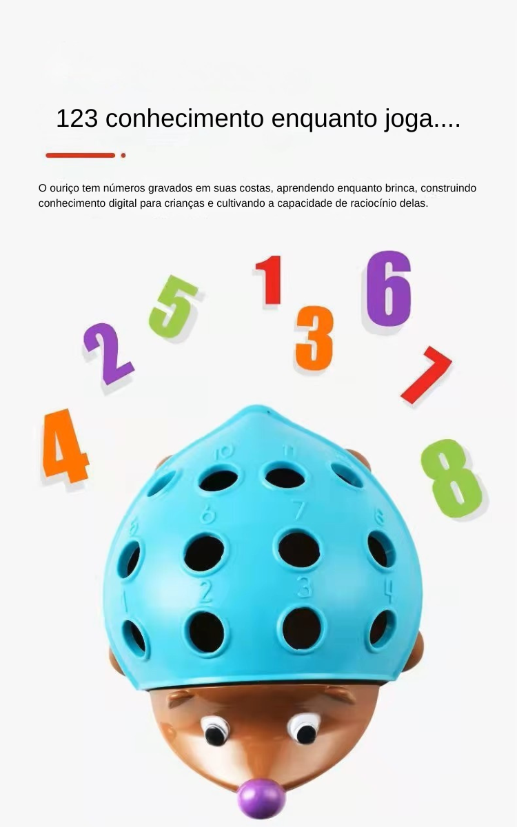 Ouriço de Encaixe — Diversão Inteligente Que Desenvolve Mentes Brilhantes!
