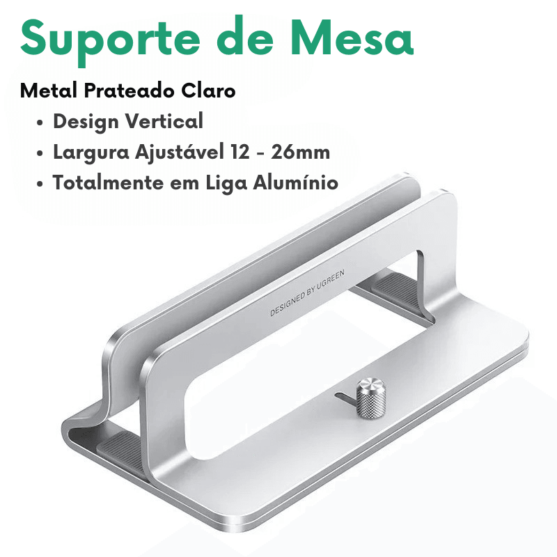 Suporte Vertical para Celulares, Ipads, Tablets, Notebooks, Livros/Cadernos e MacBooks