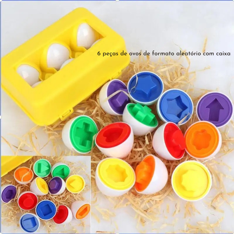 Ovos Mágicos da Aprendizagem: o brinquedo educativo que ensina formas, cores e raciocínio de um jeito divertido!