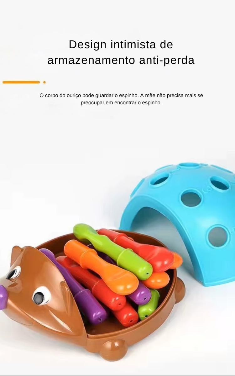 Ouriço de Encaixe — Diversão Inteligente Que Desenvolve Mentes Brilhantes!
