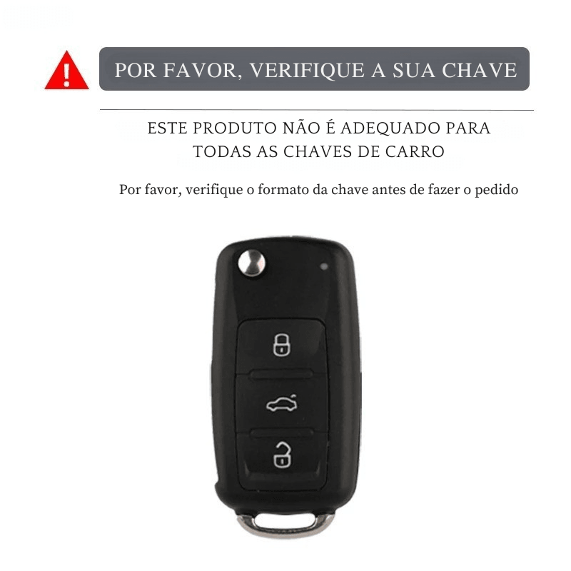 Capa de Chave com Acabamento Premium em Fibra de Carbono – O Detalhe Que Faltava no Seu Volkswagen!