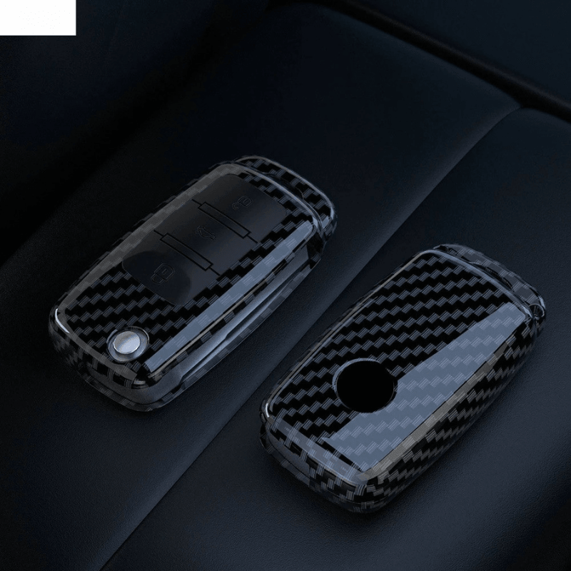 Capa de Chave com Acabamento Premium em Fibra de Carbono – O Detalhe Que Faltava no Seu Volkswagen!
