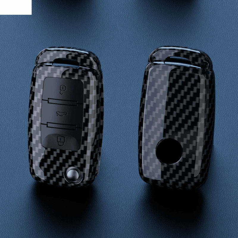 Capa de Chave com Acabamento Premium em Fibra de Carbono – O Detalhe Que Faltava no Seu Volkswagen!