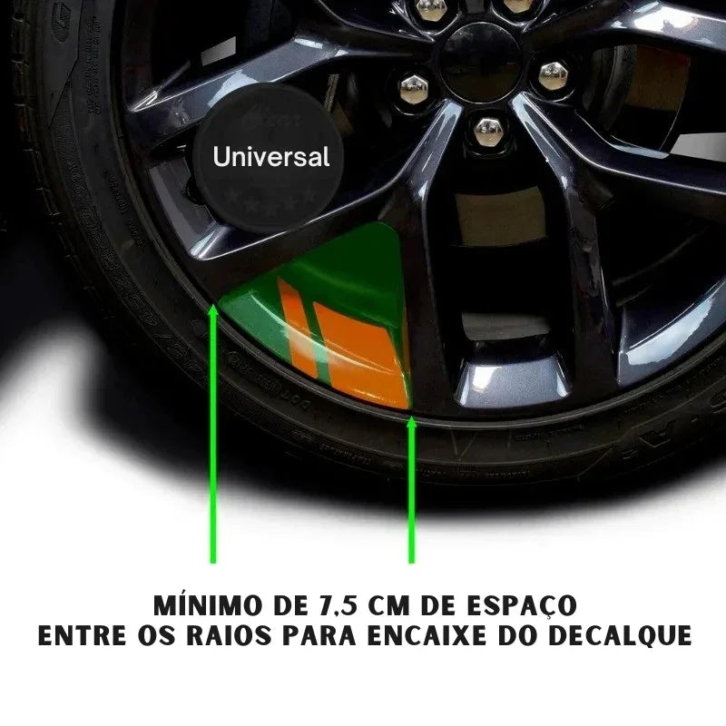 Transforme Suas Rodas com Estilo - 5 Adesivos Reflexivos para Rodas Dodge, Jeep, Chrysler e Esportivos!