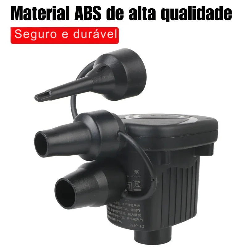 Leve Conforto para Onde For: Travesseiro/Almofada Inflável para Pernas, Pés, Viagens, Acampamentos e Bomba Elétrica 220V