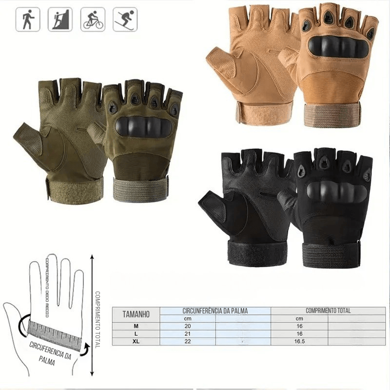 Luvas Sem Dedos Que Todo Aventureiro Está Usando – Perfeitas para Tiro, Airsoft, Ciclismo e Muito Mais!