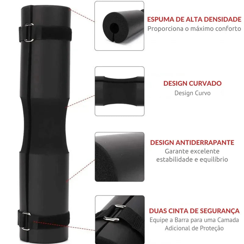 Proteção Máxima nos Seus Treinos: Almofada Antiderrapante para Agachamento e Levantamento – Conforto e Segurança Até o Último Repetição!