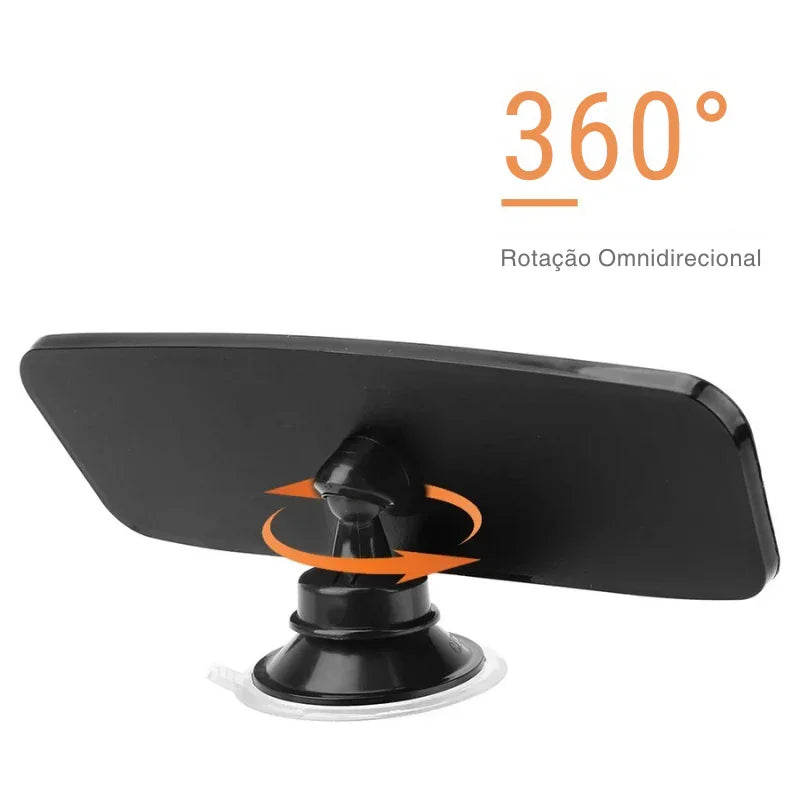 Mais Controle e Visibilidade no Volante: Espelho Retrovisor Interno com Giro 360° e Ajuste Inteligente!