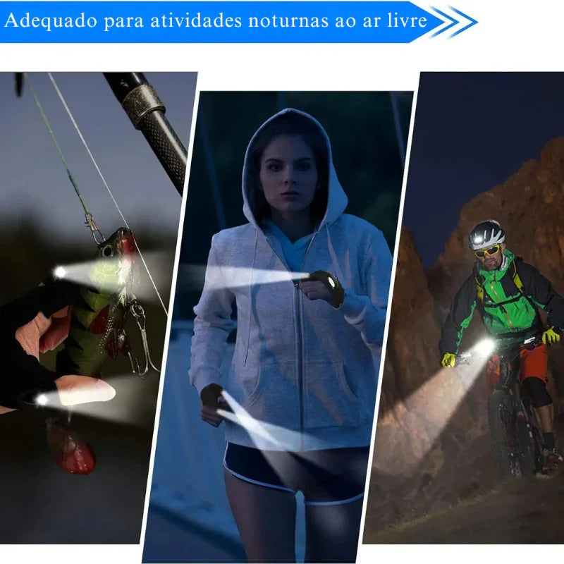 A Luz que Vai nas Suas Mãos – Luva LED à Prova d’Água para Pesca Noturna, Corrida e Aventuras sem Limites!
