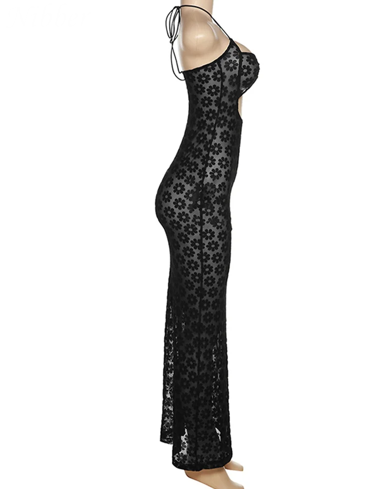 Vestido Sexy com Decote Halter – Estilo moderno, recortes ousados e elegância que destacam sua silhueta em qualquer ocasião!