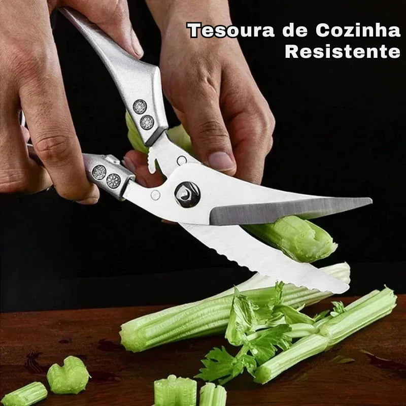 Faca de Cozinha Multifuncional Damasco a Laser – Corte Preciso para Carnes, Pães, Frutas, Churrasco e Muito Mais!