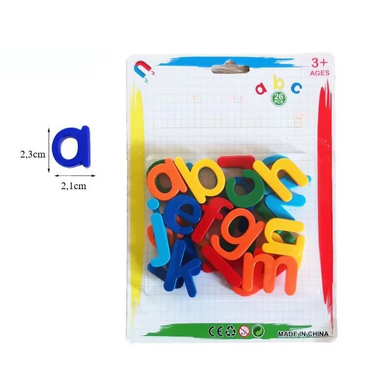 Aprenda o Alfabeto Brincando: Letras Magnéticas Coloridas que Transformam a Geladeira em uma Sala de Aula Divertida!