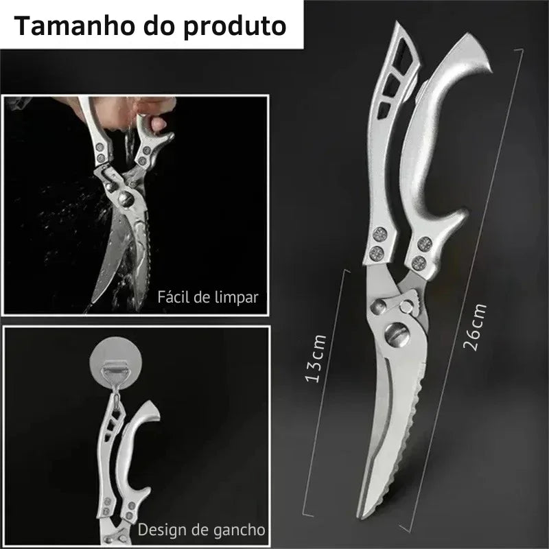 Faca de Cozinha Multifuncional Damasco a Laser – Corte Preciso para Carnes, Pães, Frutas, Churrasco e Muito Mais!