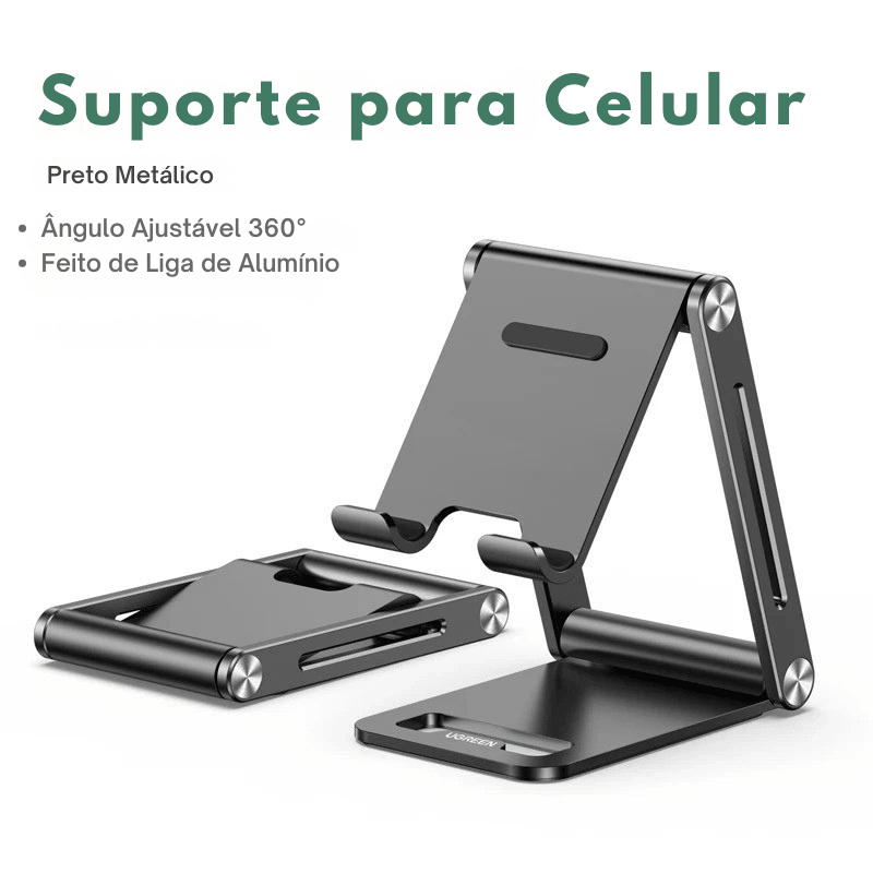 Suporte UGREEN Alumínio Reforçado para Celular e Tablet – Universal e Estável