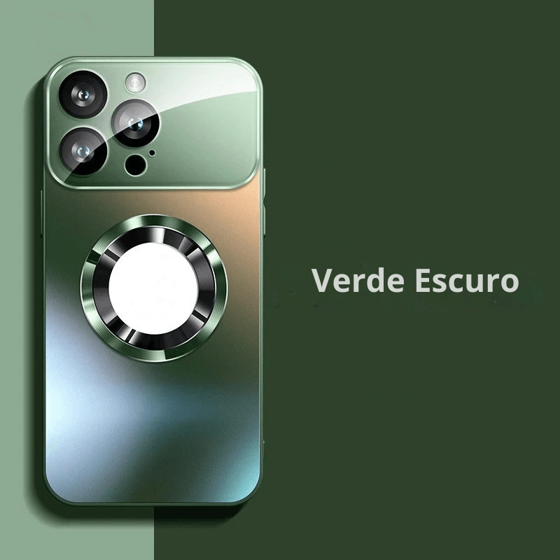 A Capa Magnética Mais Luxuosa de Todas: Design Titanium Fosco + Carga Magsafe para iPhone 12 ao 16!