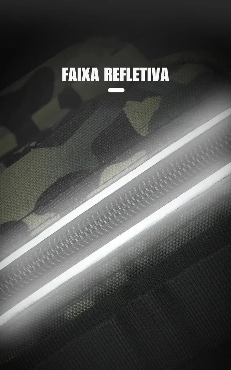 Mochila Tática de Pesca 3 em 1 — Organize Seus Equipamentos com Estilo e Leve Sua Vara nas Costas sem Complicações!