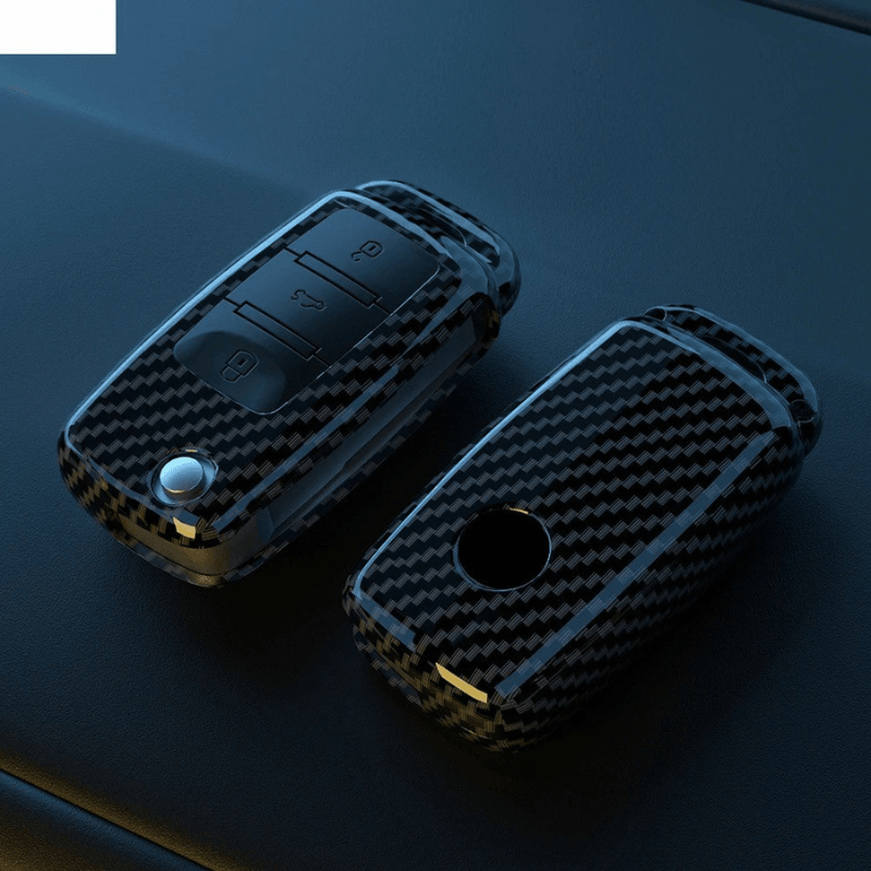 Capa de Chave com Acabamento Premium em Fibra de Carbono – O Detalhe Que Faltava no Seu Volkswagen!