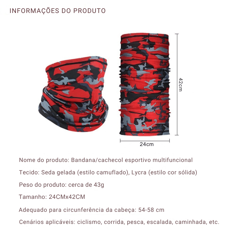Você Nunca Mais Vai Sair Sem Essa Bandana – Protege, Respira e Se Adapta a Qualquer Aventura!