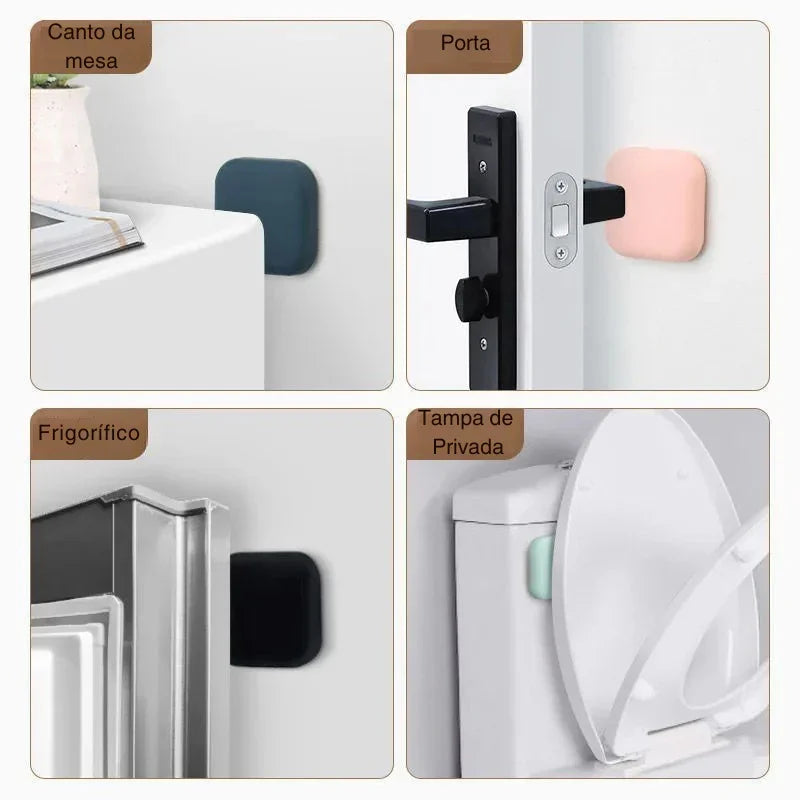 Pare de Bater Portas! Protetor de Parede em Silicone Autoadesivo — Silêncio, Segurança e Durabilidade em Cada Fechamento