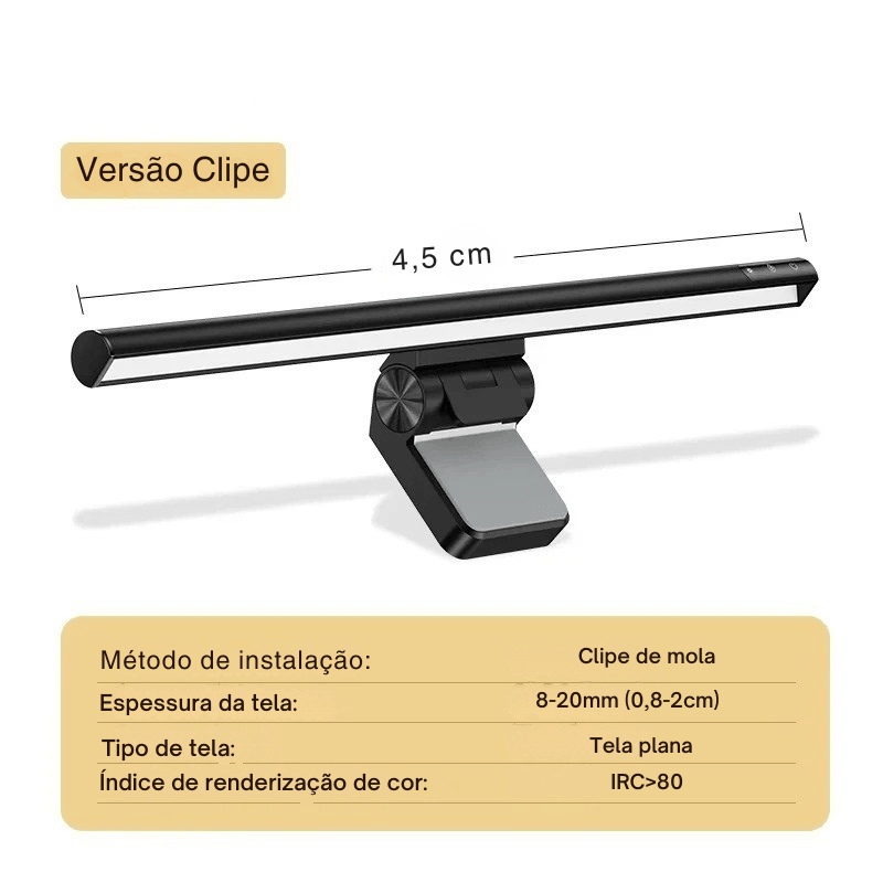 Transforme Seu Espaço de Estudo com Esta Luz de Monitor Inteligente – Mais Conforto, Menos Cansaço!