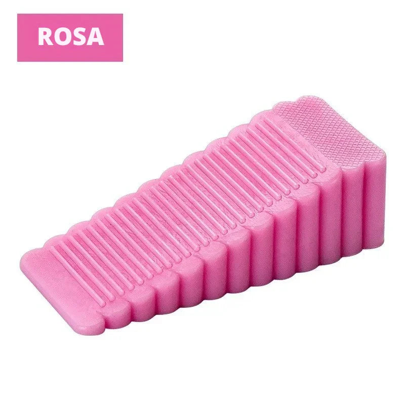 Trave com Segurança e Estilo! Batente de Porta em Silicone Anti Vento para Casa e Escritório – Firmeza sem Danos!
