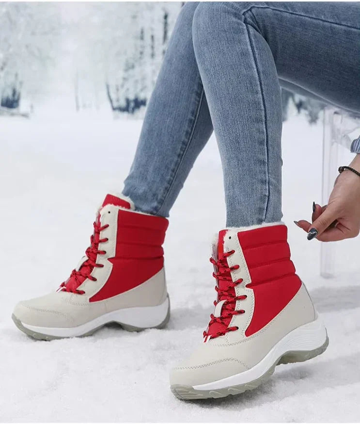 Elegância e Conforto no Inverno – Botas de Neve Femininas Antiderrapantes, Impermeáveis e com Plataforma para Máxima Proteção e Estilo!