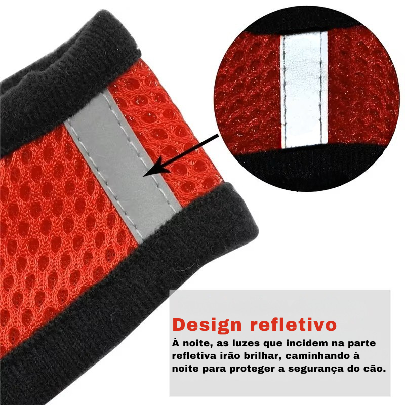 Coleira Peitoral Ajustável para Gatos — Conforto, Segurança e Estilo em Cada Passeio!