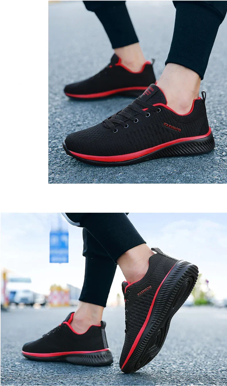 Tênis Masculino de Corrida e Caminhada – Leve, Respirável e com Estilo Esportivo para o Dia Todo!