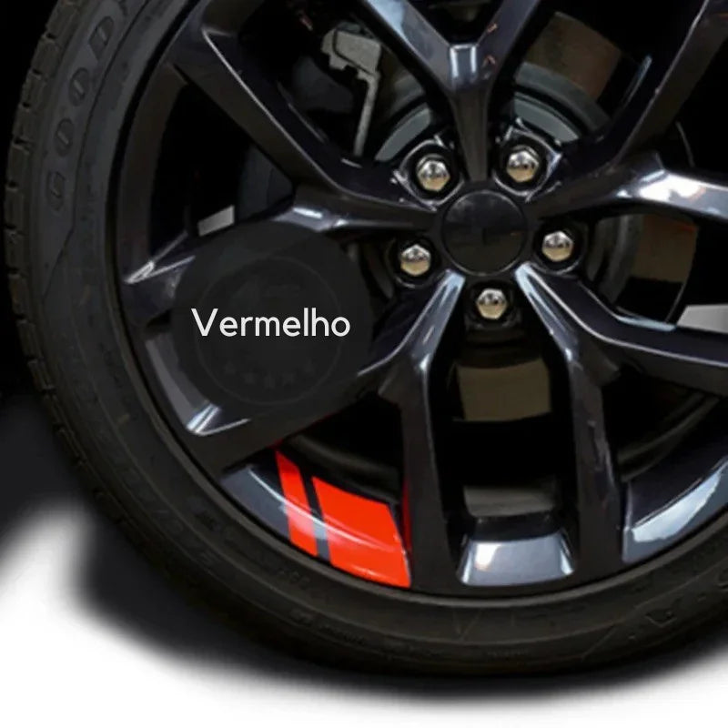 Transforme Suas Rodas com Estilo - 5 Adesivos Reflexivos para Rodas Dodge, Jeep, Chrysler e Esportivos!