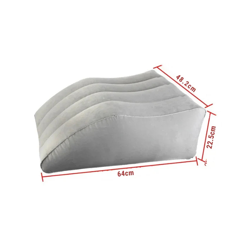 Leve Conforto para Onde For: Travesseiro/Almofada Inflável para Pernas, Pés, Viagens, Acampamentos e Bomba Elétrica 220V