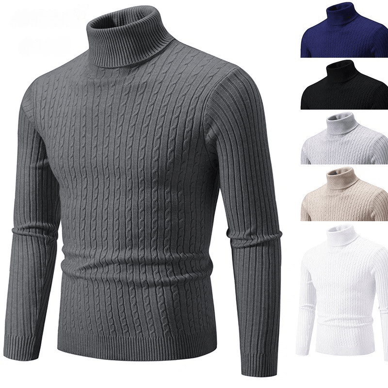 Suéter Masculino Gola Alta – Estilo Inverno com Elegância, Conforto e Aquece de Verdade