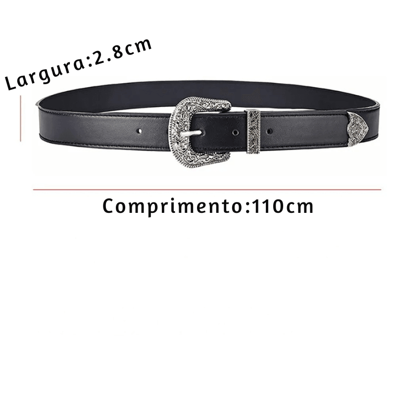 Do Vintage ao Rock – O Cinto Y2K com Fivela Esculpida Que Define Atitude!