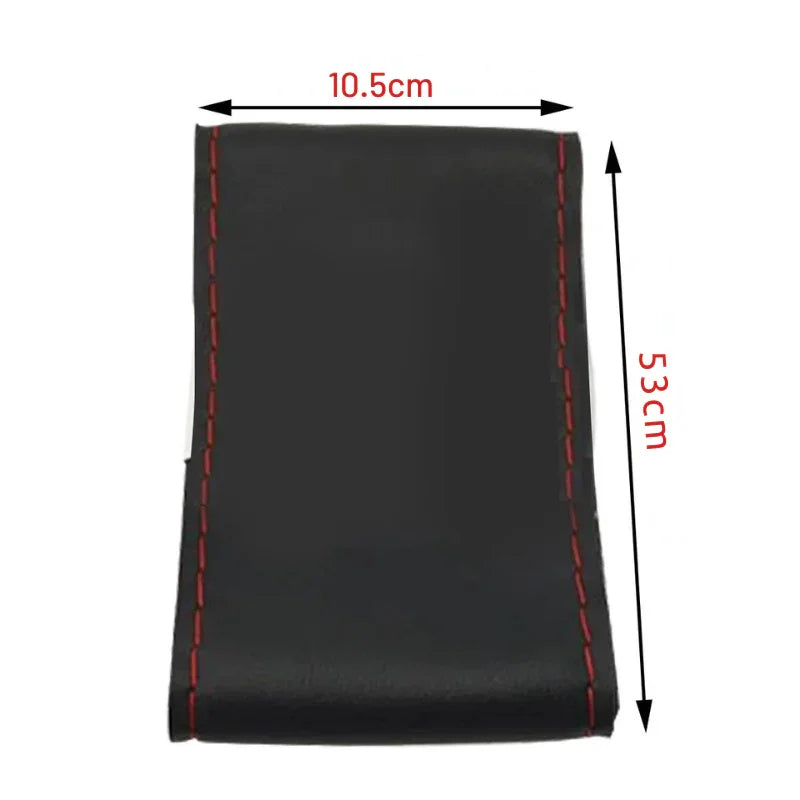 Transforme Seu Volante com Estilo e Segurança: Capa de Couro DIY Costurável Antiderrapante e Respirável – Ideal para Volantes de 38cm!