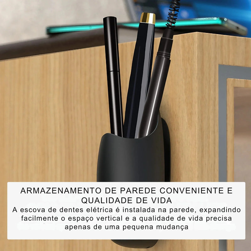 Suporte Multifuncional de Silicone: Armazene Escovas Elétricas, Utensílios e Muito Mais com Praticidade e Estilo!