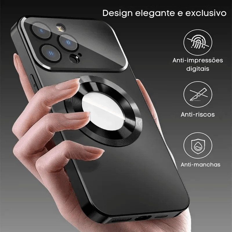 A Capa Magnética Mais Luxuosa de Todas: Design Titanium Fosco + Carga Magsafe para iPhone 12 ao 16!