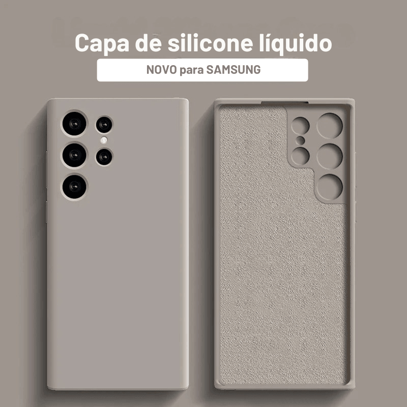 A Capa Mais Macia e Estilosa para Samsung – Proteção Antichoque com Toque de Silicone Premium Para seu Samsung A53, A54, S23, S24, S23 Ultra e S24 Ultra!