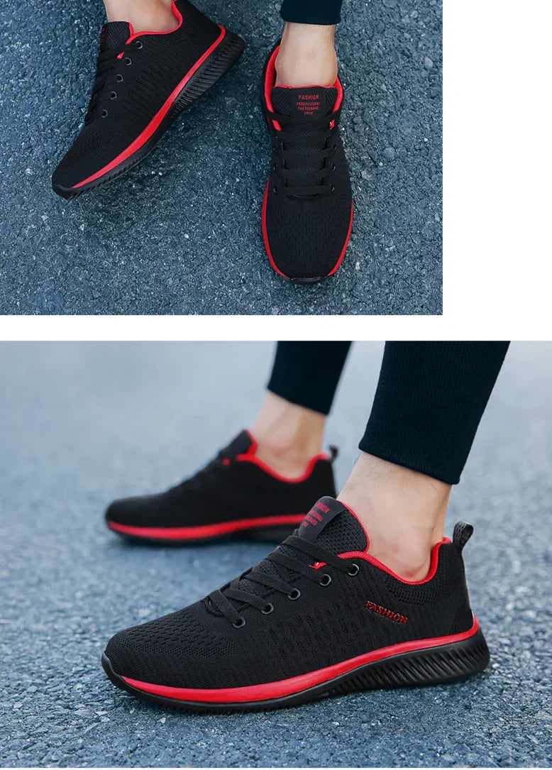Tênis Masculino de Corrida e Caminhada – Leve, Respirável e com Estilo Esportivo para o Dia Todo!