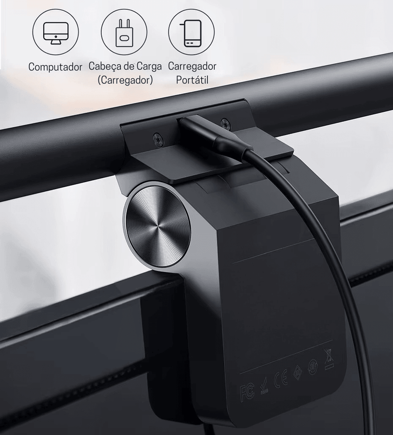 Transforme Seu Espaço de Estudo com Esta Luz de Monitor Inteligente – Mais Conforto, Menos Cansaço!