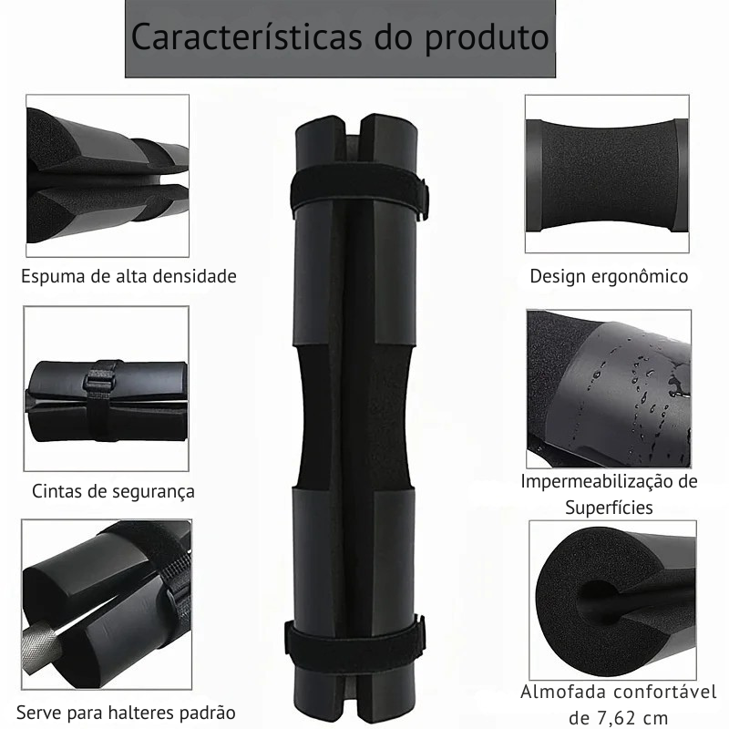 Proteção Máxima nos Seus Treinos: Almofada Antiderrapante para Agachamento e Levantamento – Conforto e Segurança Até o Último Repetição!
