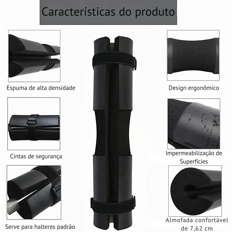 Proteção Máxima nos Seus Treinos: Almofada Antiderrapante para Agachamento e Levantamento – Conforto e Segurança Até o Último Repetição!