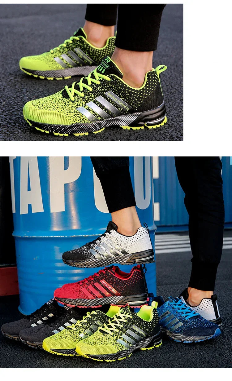 Estilo, Conforto e Versatilidade – Tênis Casuais Unissex Respiráveis, Perfeitos para Caminhar, Correr e Arrasar no Dia a Dia!