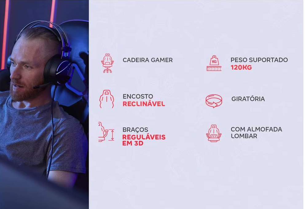 Cadeira Gamer XT Racer Platinum W Series – Conforto Máximo e Estilo Premium para Seus Jogos!