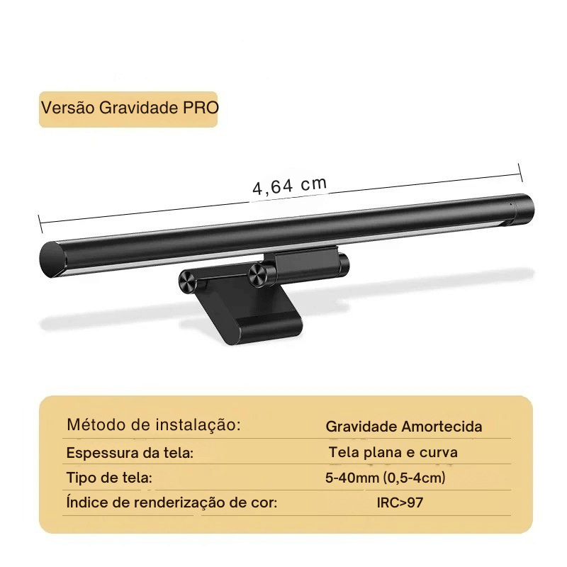 Transforme Seu Espaço de Estudo com Esta Luz de Monitor Inteligente – Mais Conforto, Menos Cansaço!