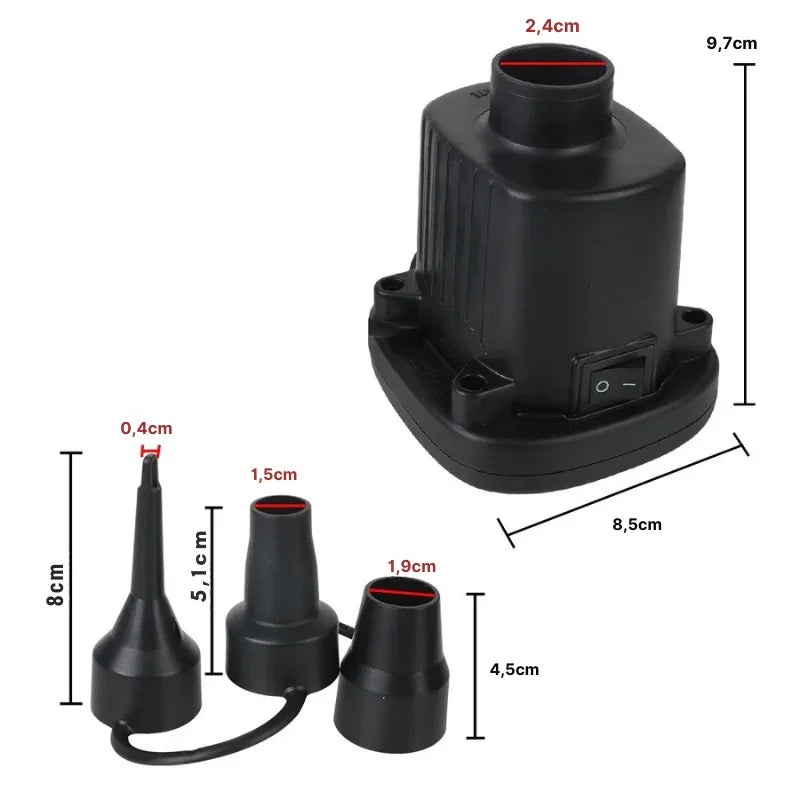 Leve Conforto para Onde For: Travesseiro/Almofada Inflável para Pernas, Pés, Viagens, Acampamentos e Bomba Elétrica 220V