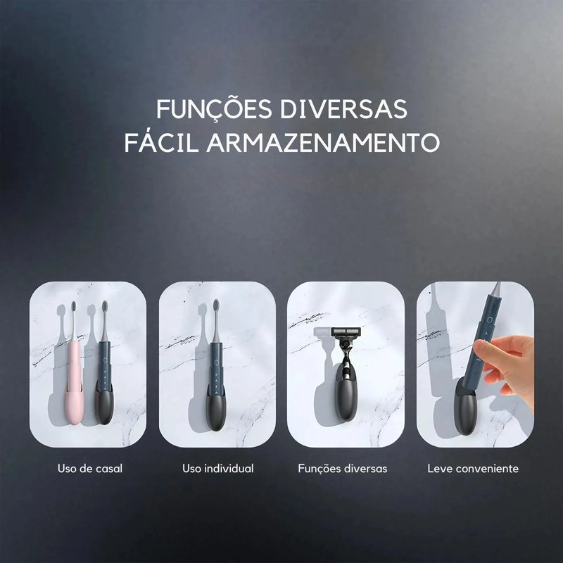 Suporte Multifuncional de Silicone: Armazene Escovas Elétricas, Utensílios e Muito Mais com Praticidade e Estilo!