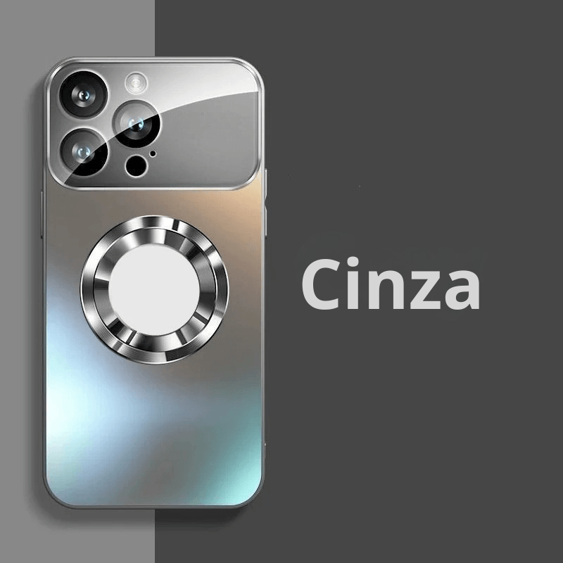 A Capa Magnética Mais Luxuosa de Todas: Design Titanium Fosco + Carga Magsafe para iPhone 12 ao 16!
